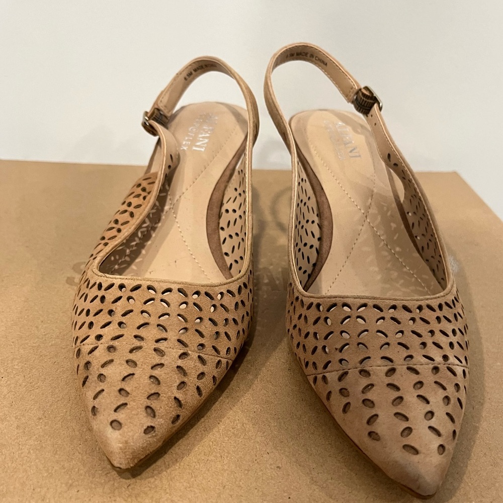 Alfani slingback cutout kitten heels